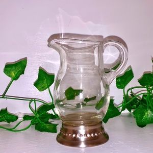 Glass Creamer W/Metal Foot Astoria (Stainless, Hollowware) by SOUTHERN LIVING